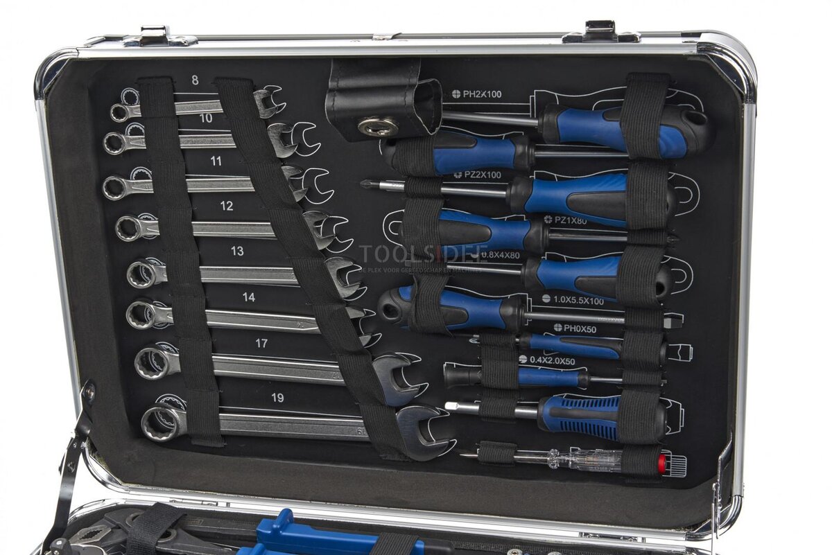 Scheppach TB150 101 Piece Filled Tool Case, Tool Set Scheppach TB150 101 Piece Filled Tool Case, Tool Set