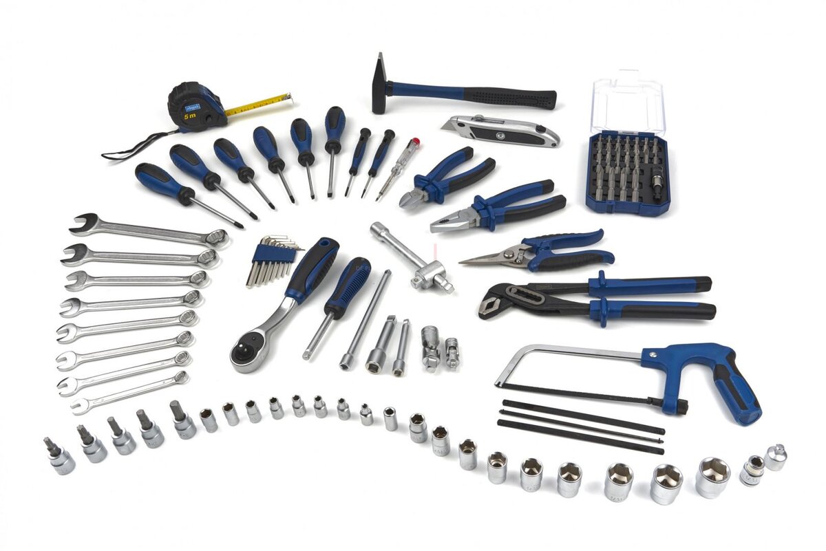 Scheppach TB150 101 Piece Filled Tool Case, Tool Set Scheppach TB150 101 Piece Filled Tool Case, Tool Set