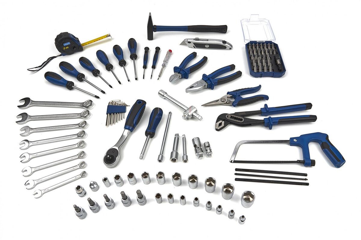 Scheppach TB150 101 Piece Filled Tool Case, Tool Set Scheppach TB150 101 Piece Filled Tool Case, Tool Set