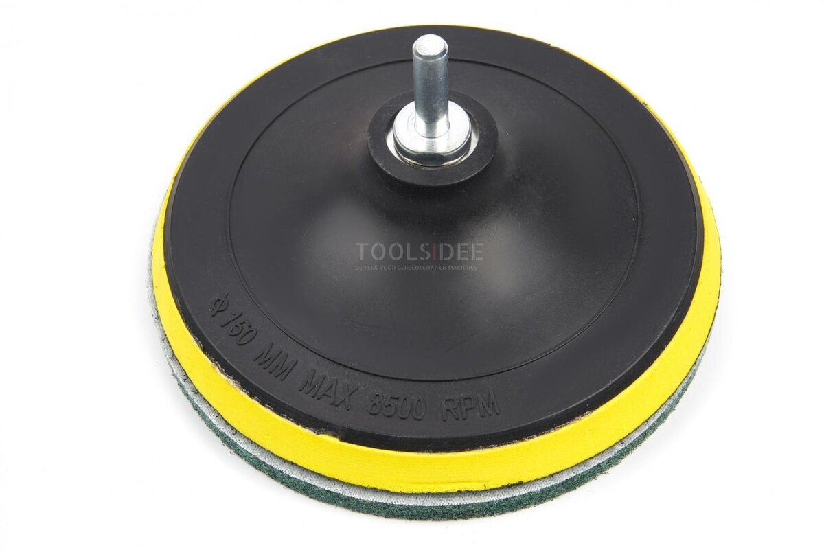 HBM poleringssett og pussesett med 12 deler med M14 og 6 mm opptak