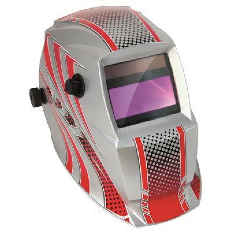 GYS Welding helmet LCD Hermes 9/13G red