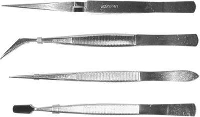 Skandia Pinzetten-Set 4-tlg. Edelstahl ZB