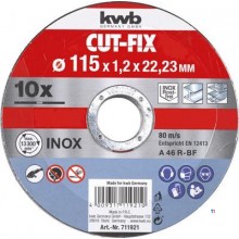 KWB 10 Cut-off wheels 115X1.0mm