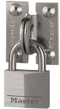 MasterLock Set 2 rätvinkliga ögon 60r + hänglås 9140EURD