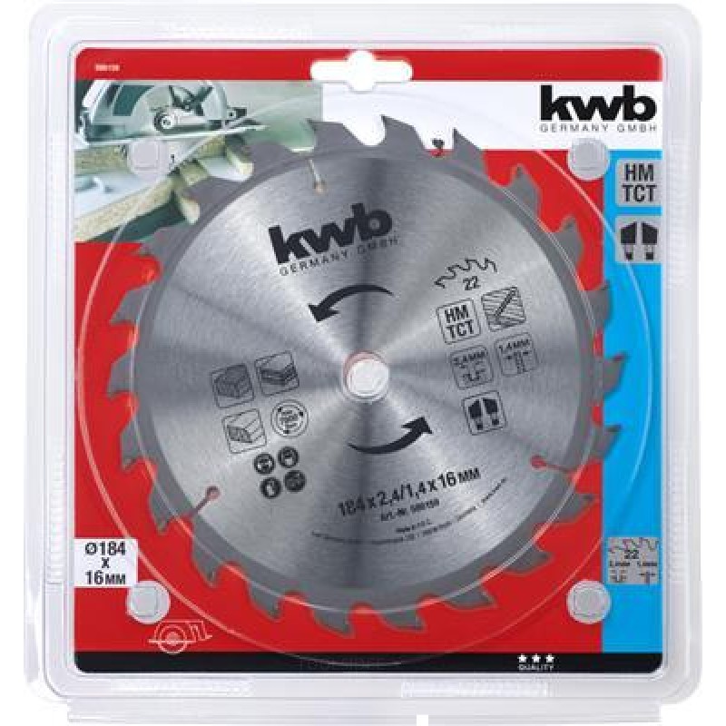 KWB Circular sawbl,Hm 184X16 61M