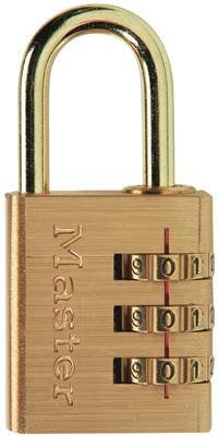 MasterLock Padlock 30mm, brass body, O25mm