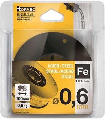 GYS Bobbin 100mm, O0.6mm, 0.9kg, steel