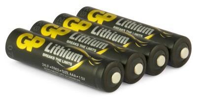 GP AAA-batteri Litium 1,5V 4st