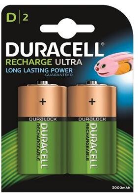 Duracell Rechargeable Batteries Ultra D 2pcs.