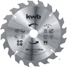 KWB Circular sawbl, Hm 160X20 45M