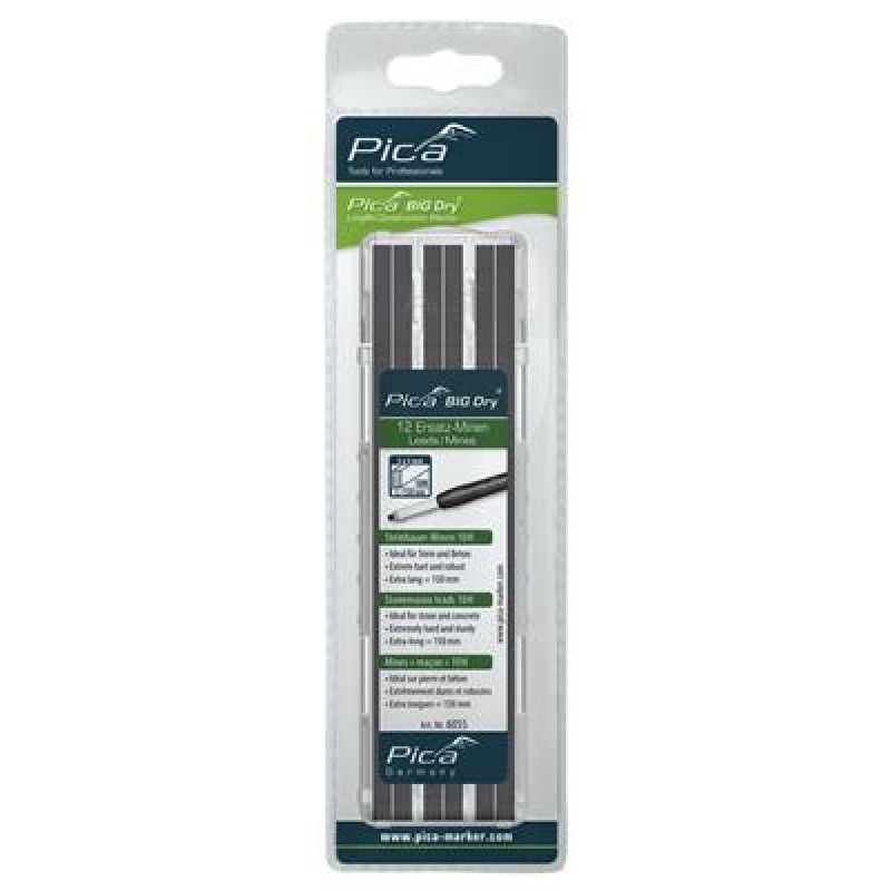 Pica 6055 BIG Dry Refill Stone Pencil 10H, bl.