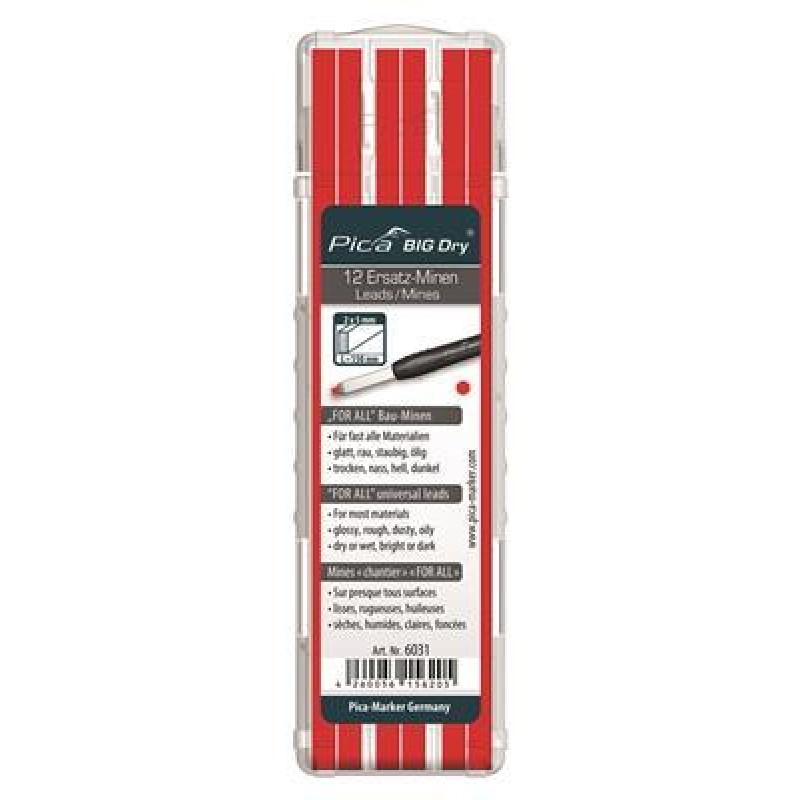 Pica 6031 BIG Dry Refill FOR ALL red