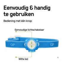 GP-strålkastare CH31 40lumen 2X CR2025 Blå