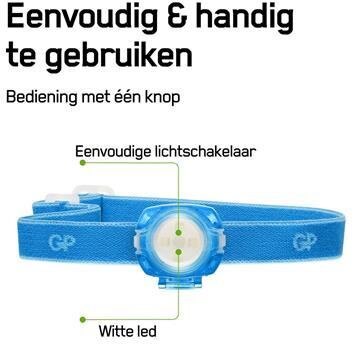 GP-strålkastare CH31 40lumen 2X CR2025 Blå