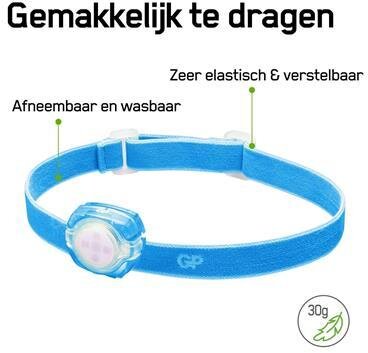 GP-strålkastare CH31 40lumen 2X CR2025 Blå