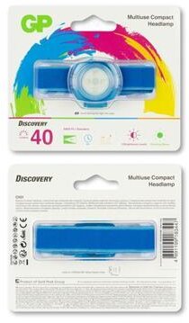 GP-strålkastare CH31 40lumen 2X CR2025 Blå