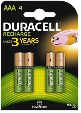 Duracell Rechargeable Batteries Plus AAA 4pcs. Duracell Rechargeable Batteries Plus AAA 4pcs.