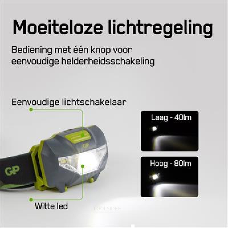 GP Stirnlampe CH32 80lm 3 x AAA