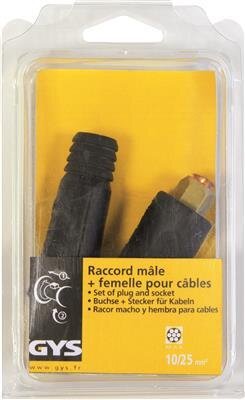 GYS Kabelsæt, han til hun, 10 A 25 mm2