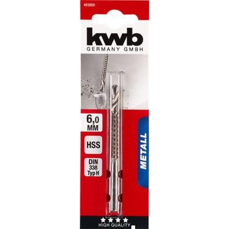 KWB Milling drill Hss 6mm Zb