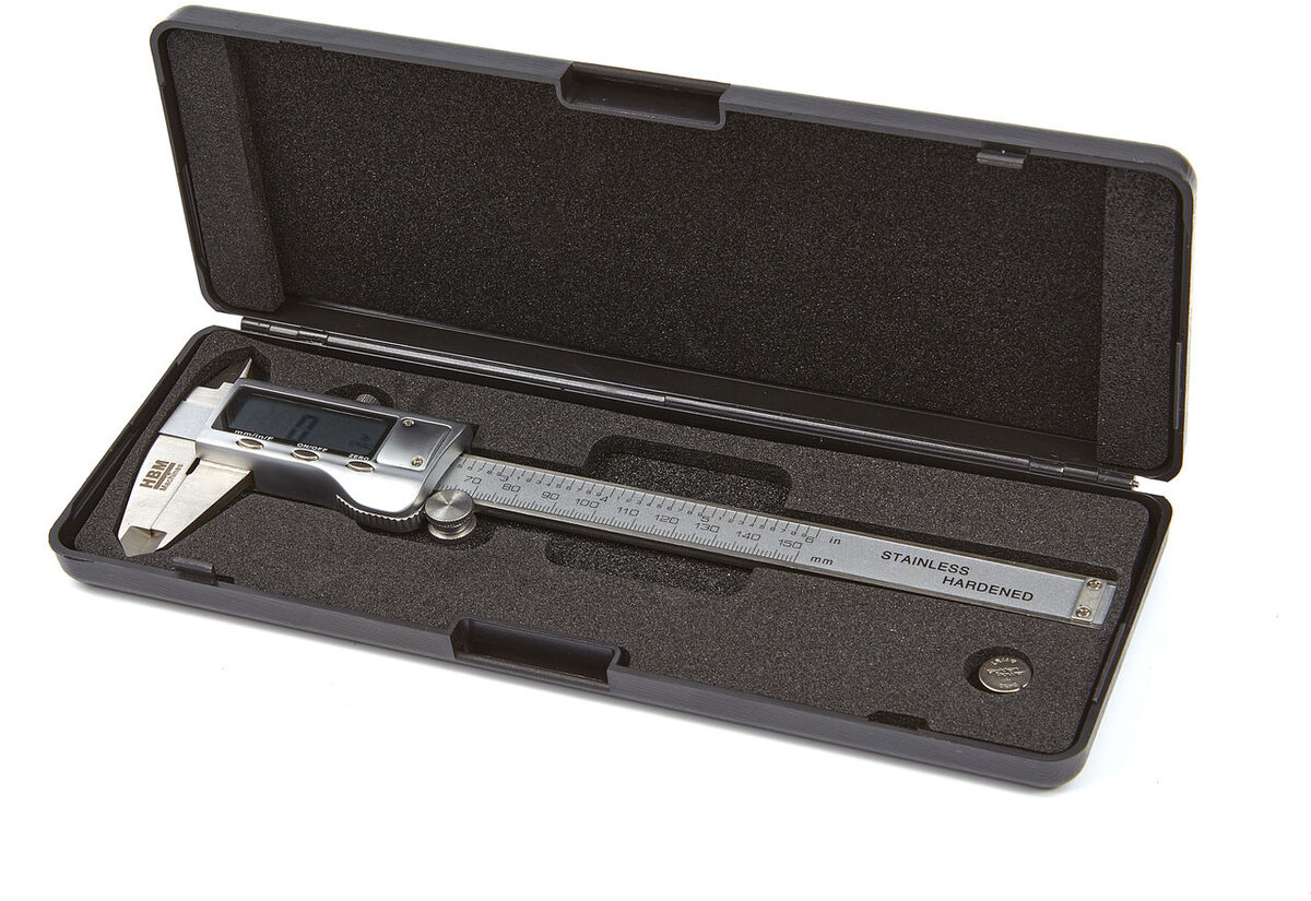 HBM Digital Calipers med fraktfunksjon og rustfritt stålhus