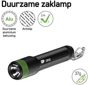 GP Flashlight CK12 20lumen 1X AAA Black GP Flashlight CK12 20lumen 1X AAA Black