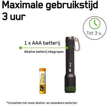 GP Flashlight CK12 20lumen 1X AAA Black GP Flashlight CK12 20lumen 1X AAA Black