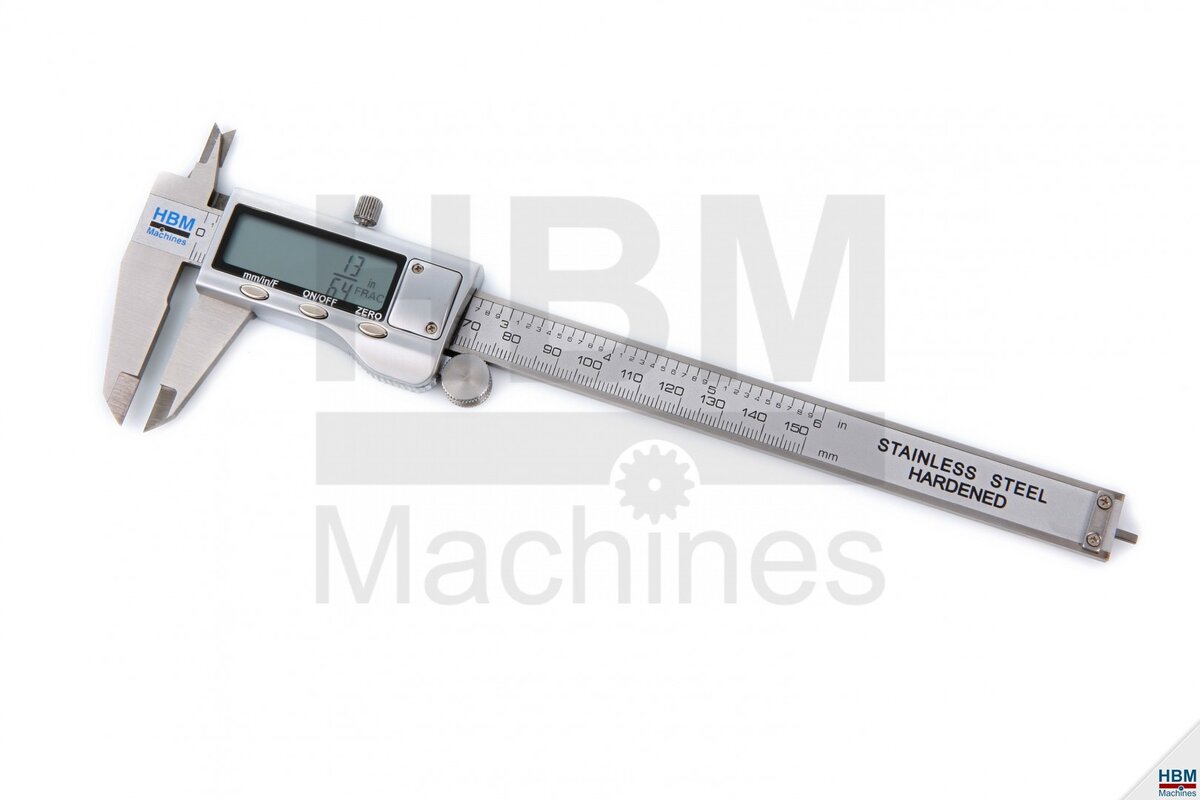 HBM Digital Calipers med fraktfunksjon og rustfritt stålhus