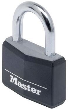 MasterLock Hængelås, 40mm, O6mm, aluminium, sort