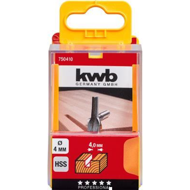 KWB Hss, cortador de dedos 4 mm Cass,