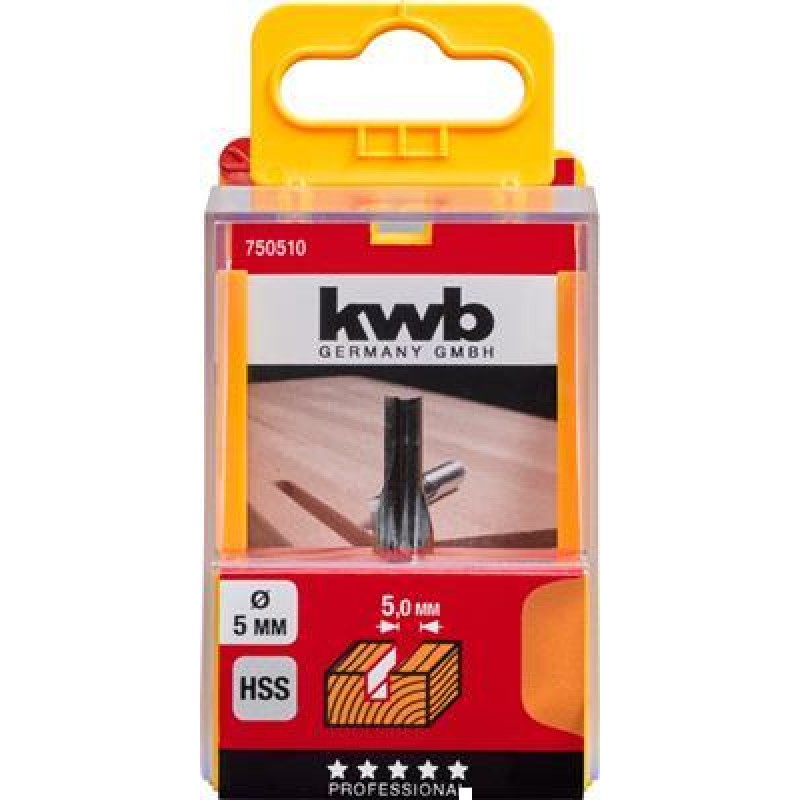 KWB Hss Finger Milling Cutter 5mm Cass,