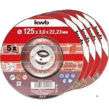 KWB 5 Discos de corte 125 St, X