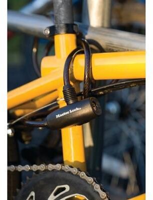 MasterLock Kabelslot, staal, 1,8m, 8mm, zwart