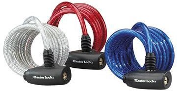 MasterLock Kabelslot, staal, 1,8m, O8mm, kleur