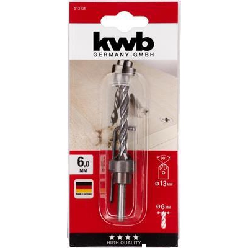 KWB Plug-in forsænkningssæt 6mm Zb