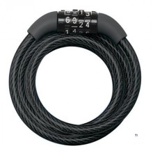 MasterLock Candado de cable, 4 dígitos, 1.2m, O8mm, negro