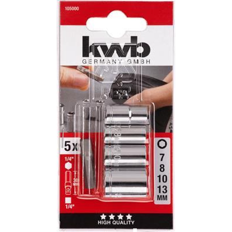 Set chiavi a bussola KWB con adattatore 30 mm