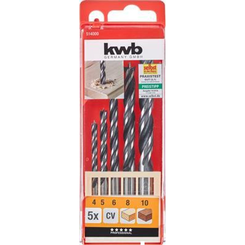 KWB Wood Spiralb, 4-10 Cass, 5-D,