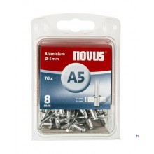 Rivet aveugle Novus A5 X 8mm, Alu SB, 70 pcs.