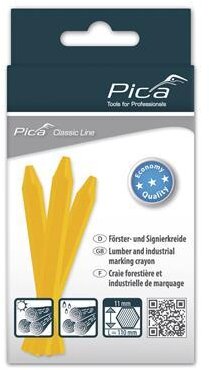 Pica 12St. 591/44 ECO Markierungskreide 11x110mm gelb Pica 12St. 591/44 ECO Markierungskreide 11x110mm gelb