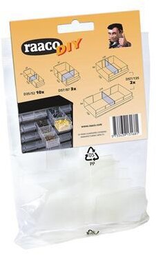 Raaco Dividers DIY, blanding af 15 i emballage Raaco Dividers DIY, blanding af 15 i emballage