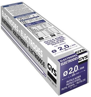 GYS Svejseelektroder stål O2,0mm (x355) GYS Svejseelektroder stål O2,0mm (x355)