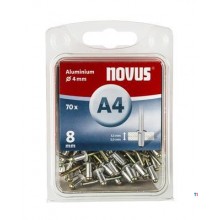 Novus Blind rivet A4 X 8mm, Alu SB, 70 pcs.