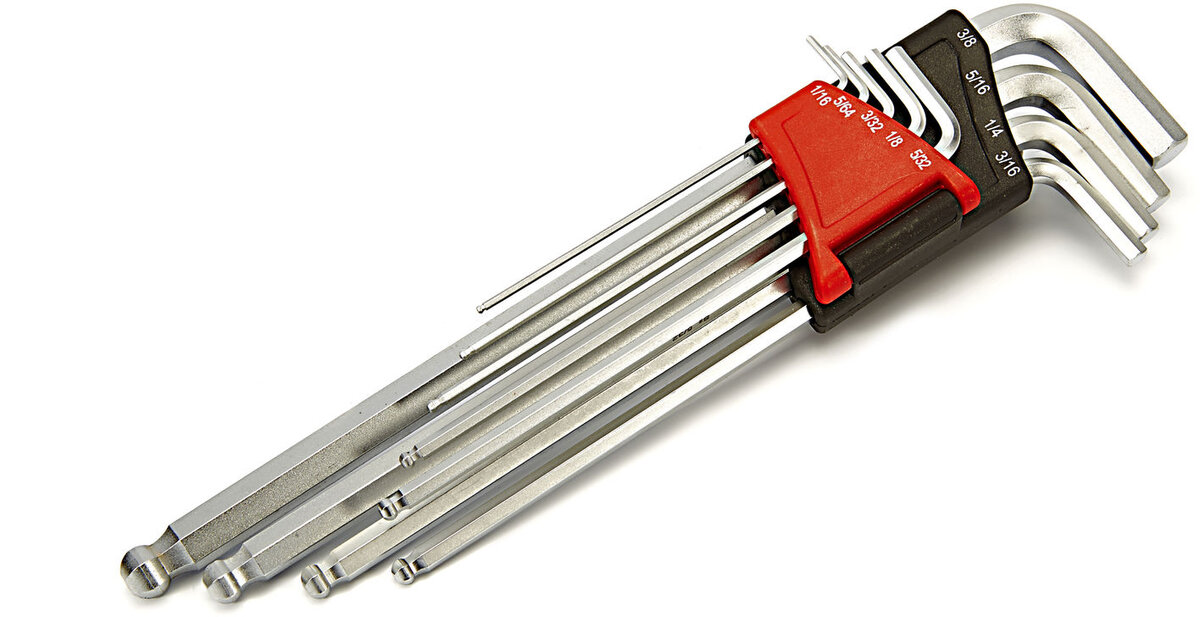 AOK 9-stykke engelsk langnettet nøkkelsett