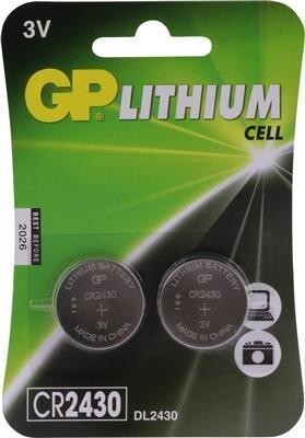 GP CR2430 Lithium button cell 3V 2pcs GP CR2430 Lithium button cell 3V 2pcs
