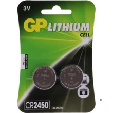 GP CR2450 Lithium knapcellebatteri 3V - 2 stk.