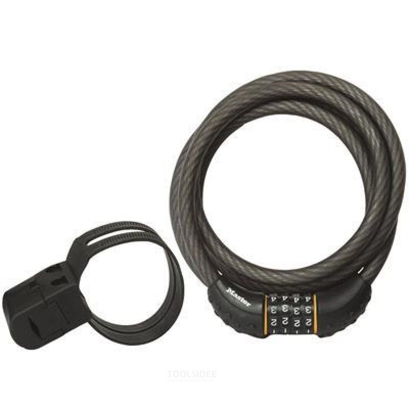 Candado de cable MasterLock, acero, 1,8 m, 10 mm, 4 dígitos
