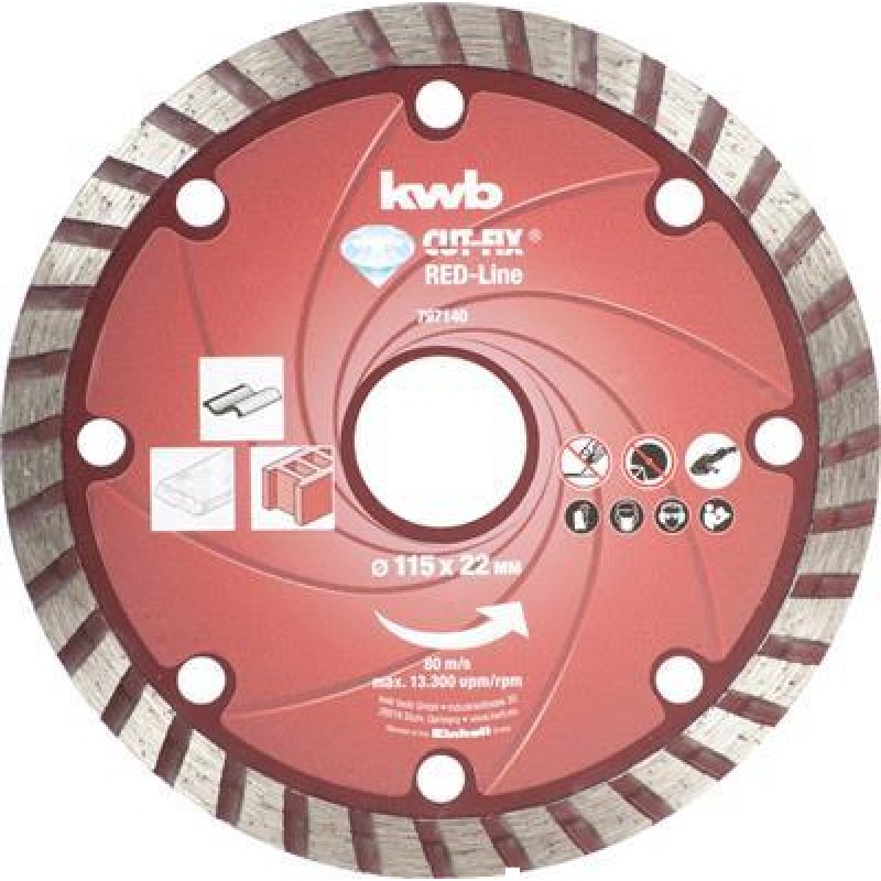 KWB Diamond Disc Red Line115Zb