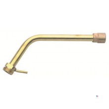 Sievert Neckpipe 18cm - brass with hook