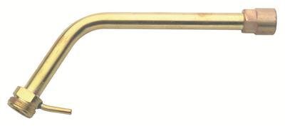 Sievert Neckpipe 18cm - brass with hook Sievert Neckpipe 18cm - brass with hook